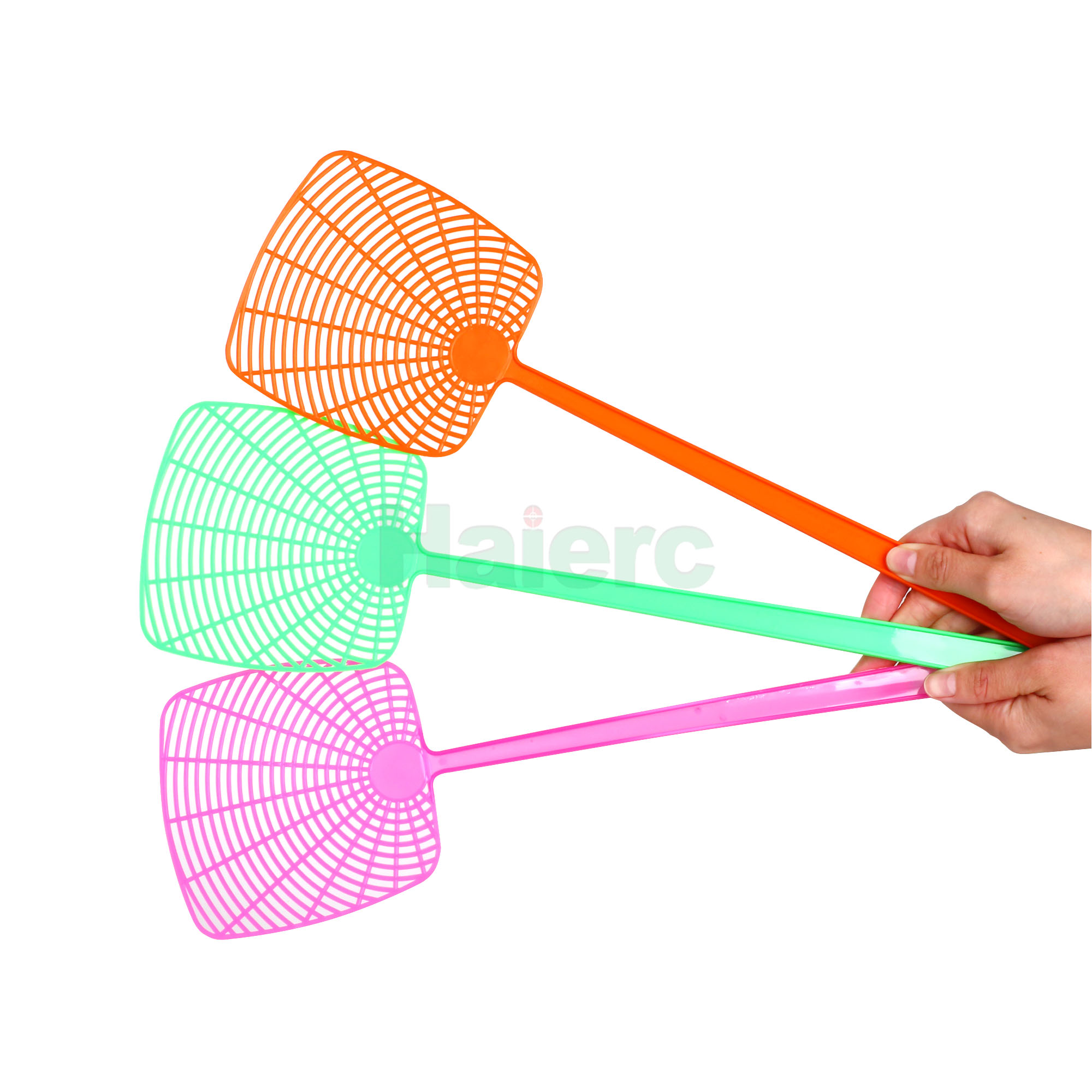 >Haierc Handheld Colorful Effective and Durable Pest Control Tool Plastic Fly Swatter